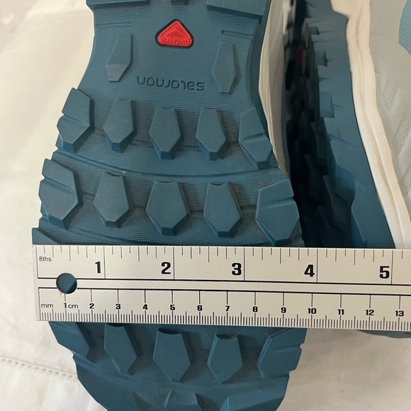 Salomon Woman's Vaya Blaze Blue Gray Mid-Top Hiking Waterproof Winter Boots SZ 7 - Picture 12 of 13